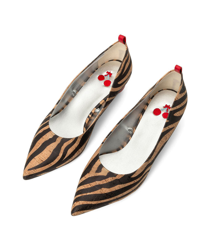 Cherriots Moosetracks Flats Cork ^ Cherry Cone ~ Red * à la Topless
