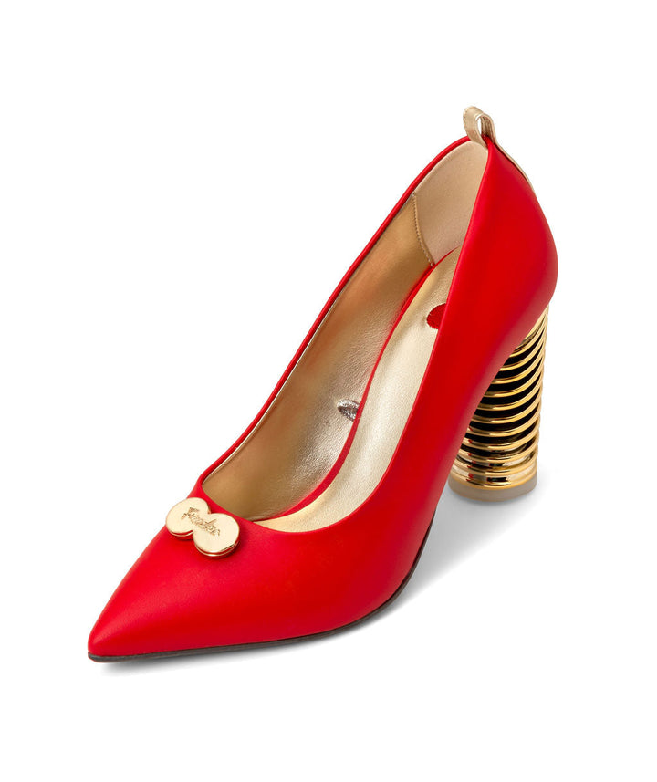 Mamu's Cherry Push Up Pump made from Wine Grapes on a Gold Swirl Cone à la Mode