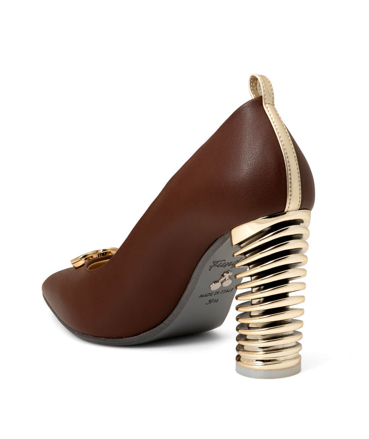Push Up Pump Chocolate made from Wine Grapes on a Gold Swirl Cone à la Magnetic
