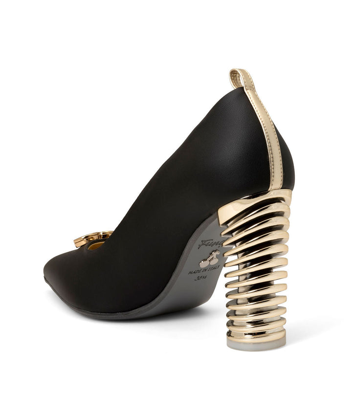 Push Up Pump Licorice made from Wine Grapes on a Gold Swirl Cone à la Magnetic