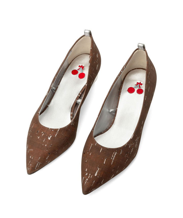 Cherriots Rocky Road Flats Cork ^ Cherry Cone  ~ Silver * à la Topless