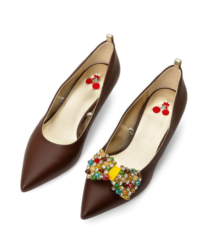 Cherriots made from Wine Grapes  on a Gold Cherry Cone à la Mode Chocolate Bananas