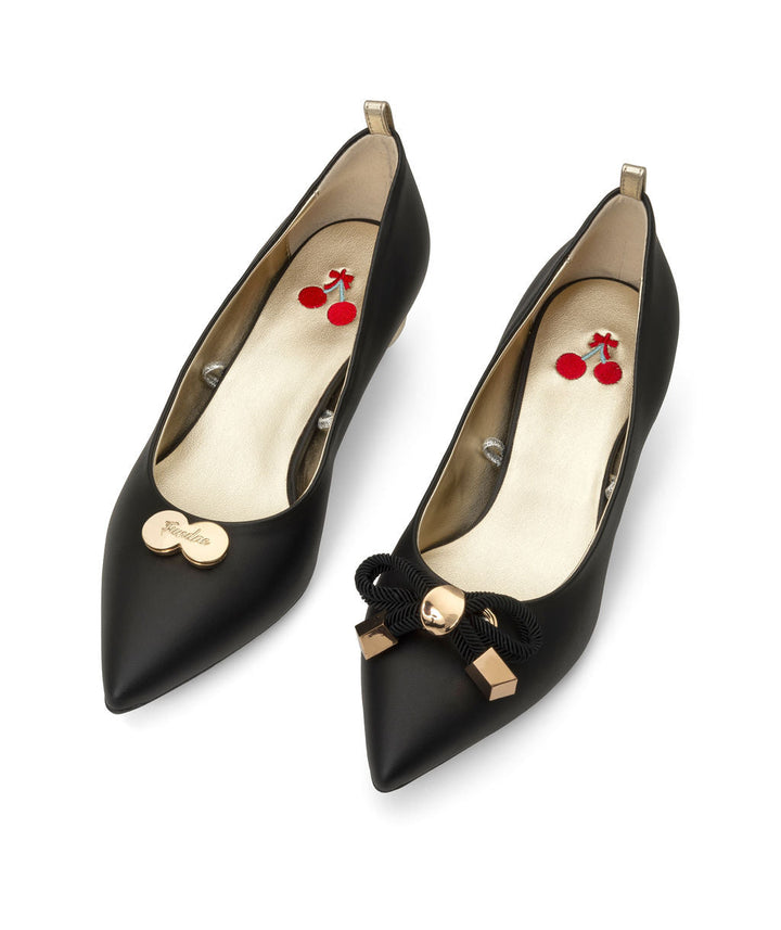 Cherriots | Wine Grapes ^ Cherry Cone ~ Gold * à la Mode Black to Basics Rope Bow Hollyday