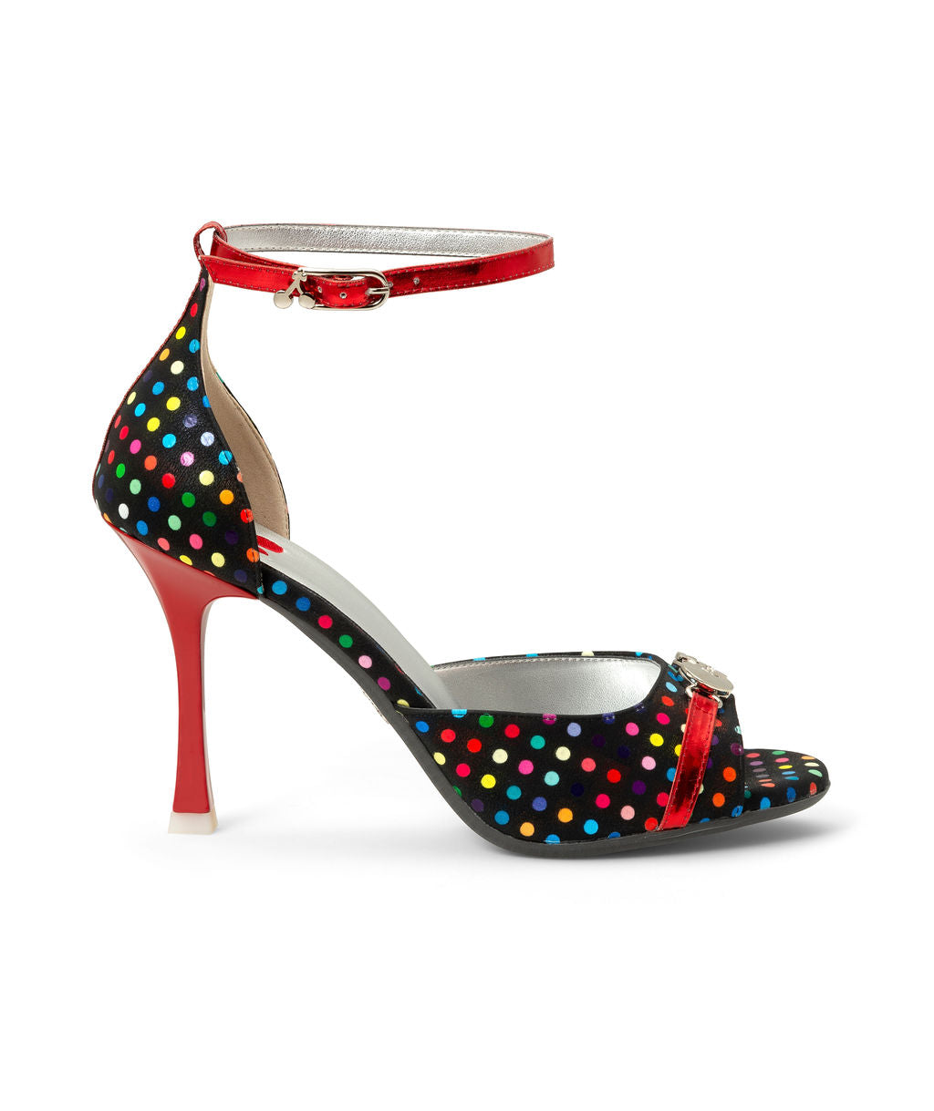 Dip'n Dots | Recycled Leather ^ Stroon ~ Red * à la Magnetic