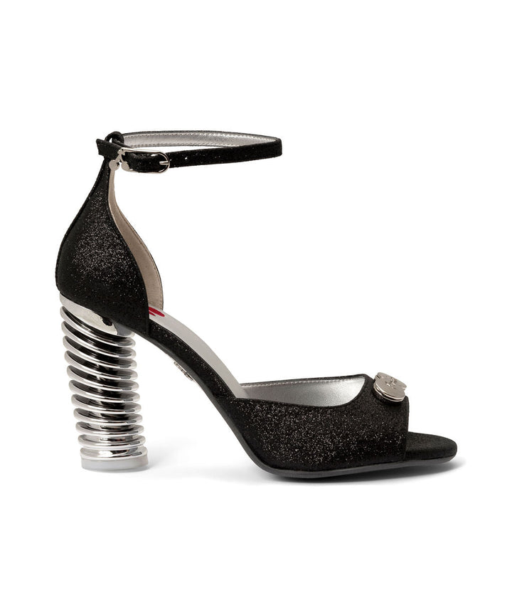 Cyclones Licorice Sugar | Recycled Leather ^ Swirl Cone ~ Silver * à la Magnetic