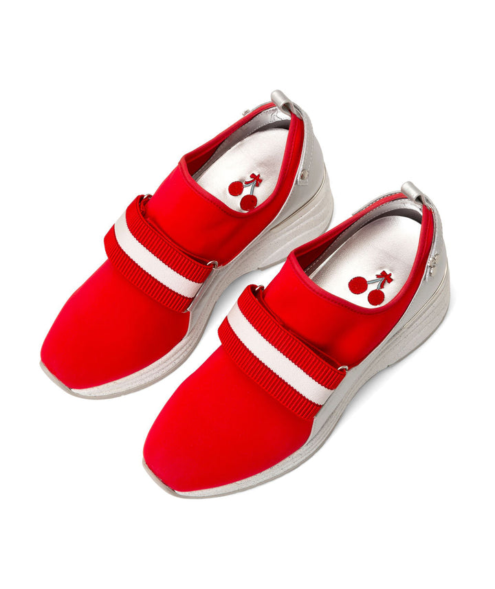 Sundae Sport Sneakers Cherry made from Recycled Lycra & Wine Grapes on Marshmallow Sole