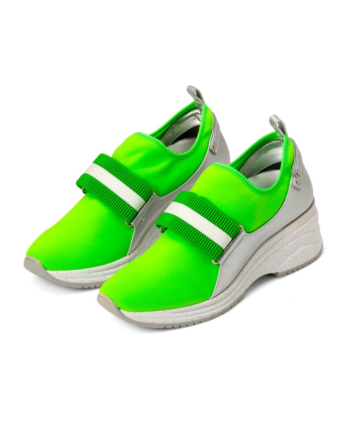 Sundae Sport Sneakers Lime Sherbet made from Recycled Lycra & Wine Grapes on Marshmallow Sole