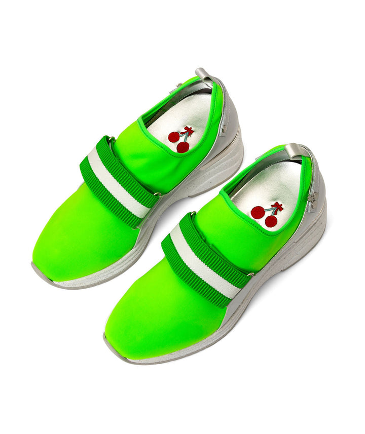 Sundae Sport Sneakers Lime Sherbet made from Recycled Lycra & Wine Grapes on Marshmallow Sole