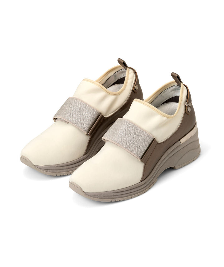 Sundae Savories Sneakers Eggnog Recycled Leather & Recycled Lycra