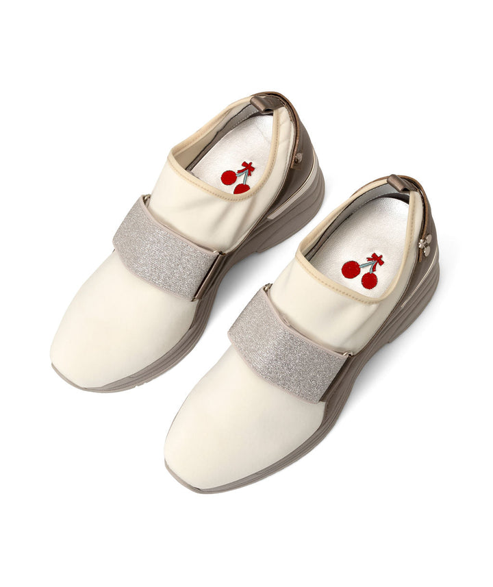 Sundae Savories Sneakers Eggnog Recycled Leather & Recycled Lycra