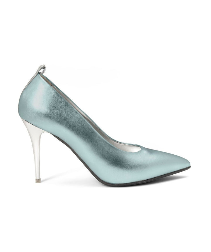 Delicious Pump Daiquiri Ice in Recycled Leather ^ Stiletto Stick ~ Silver * à la Topless