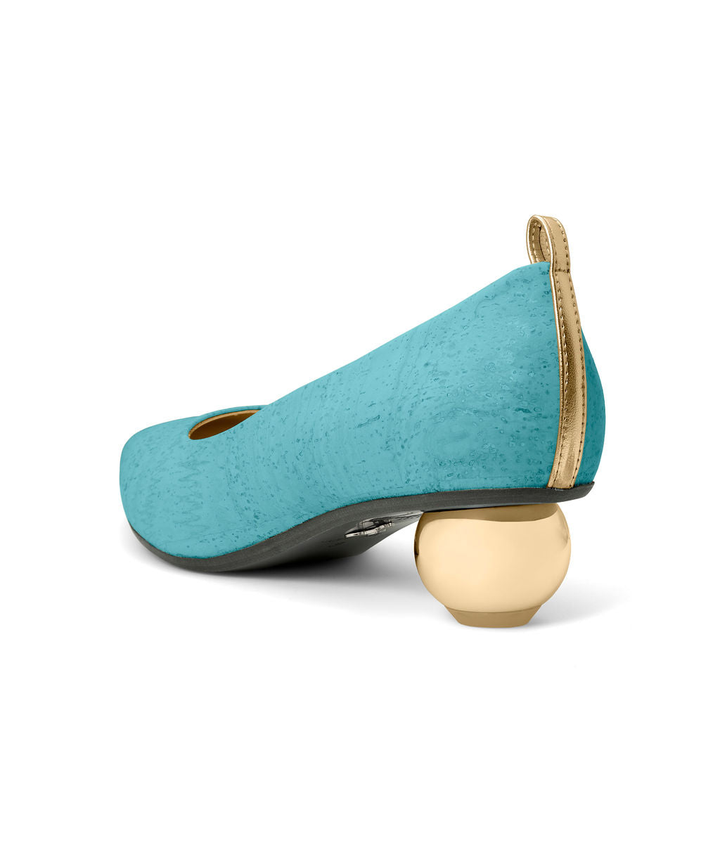 Cherriots Blue Moon Flats Cork ^ Cherry Cone ~ Gold * à la Topless