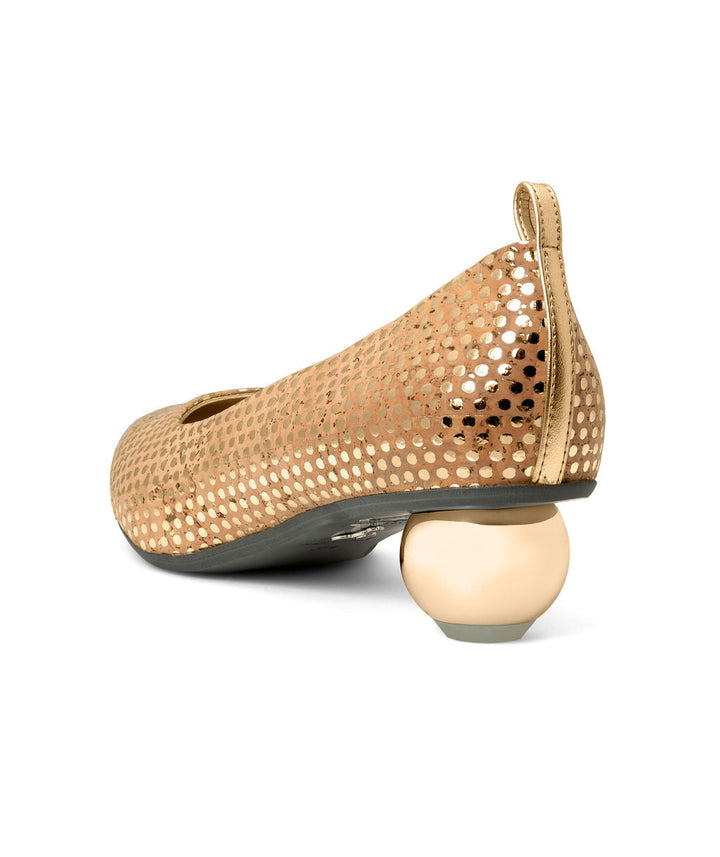 Cherriots Caramel Chips Flats in Cork ^ Cherry Cone ~ Gold * à la Topless