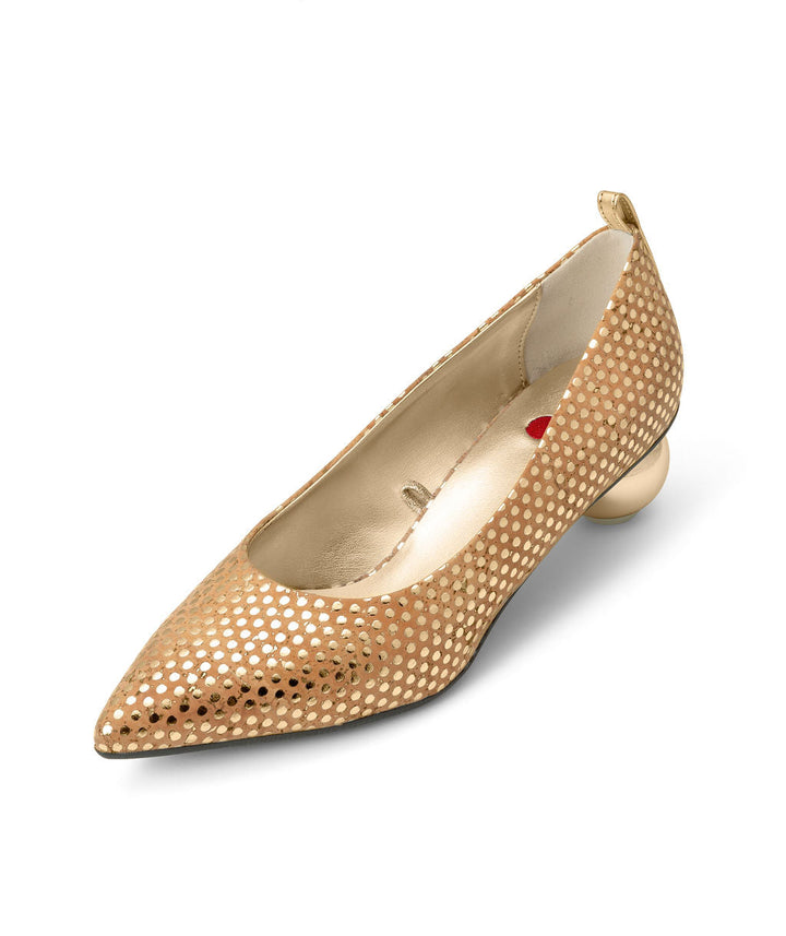 Cherriots Caramel Chips Flats in Cork ^ Cherry Cone ~ Gold * à la Topless
