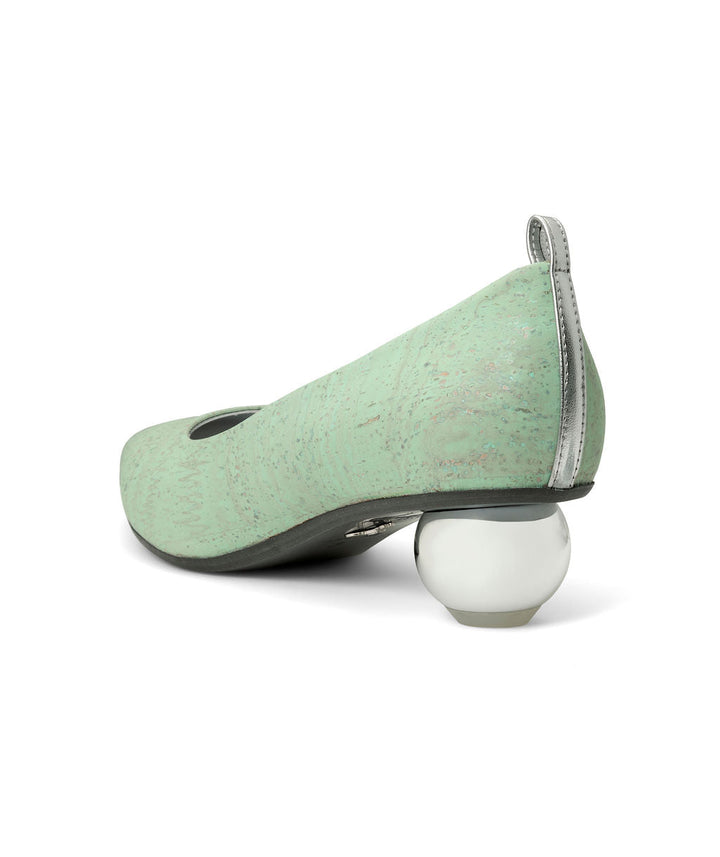 Cherriots Mint Flats in Cork ^ Cherry Cone  ~ Silver * à la Topless