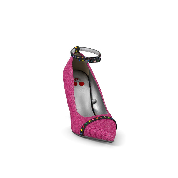 Pumpsicles Raspberry Recycled Plastics w/ Metal ^ Stroon ~ Charcoal * à la Topless