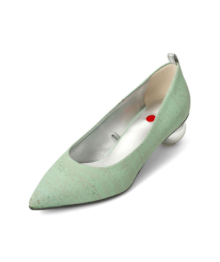 Cherriots Mint Flats in Cork ^ Cherry Cone  ~ Silver * à la Topless
