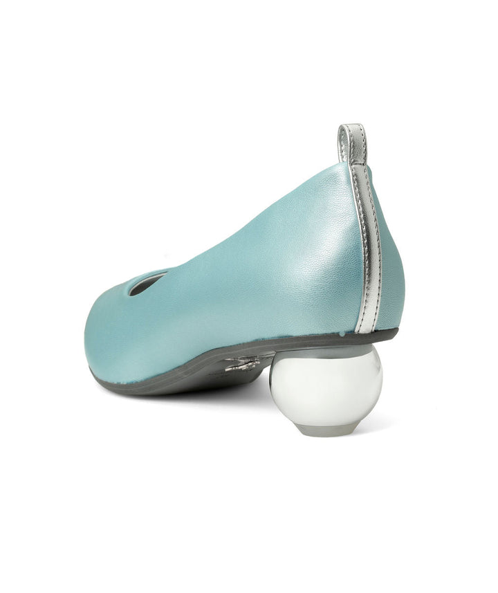Cherriots Daiquiri Ice Flats Recycled Leather ^ Cherry Cone  ~ Silver * à la Topless