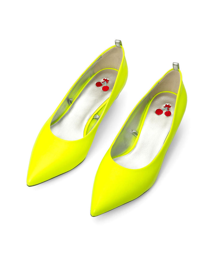 Cherriots Limoncello Flats Recycled Leather ^ Cherry Cone  ~ Silver * à la Topless