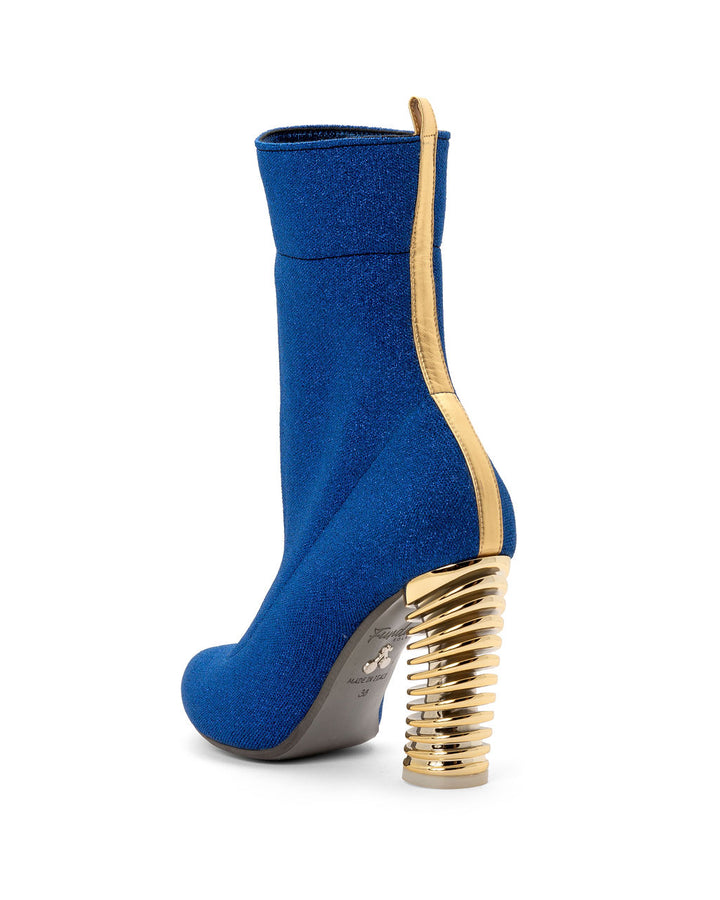 Boots Blue Raspberry | Recycled Lurex ^ Swirl Cone ~ Gold * à la Topless