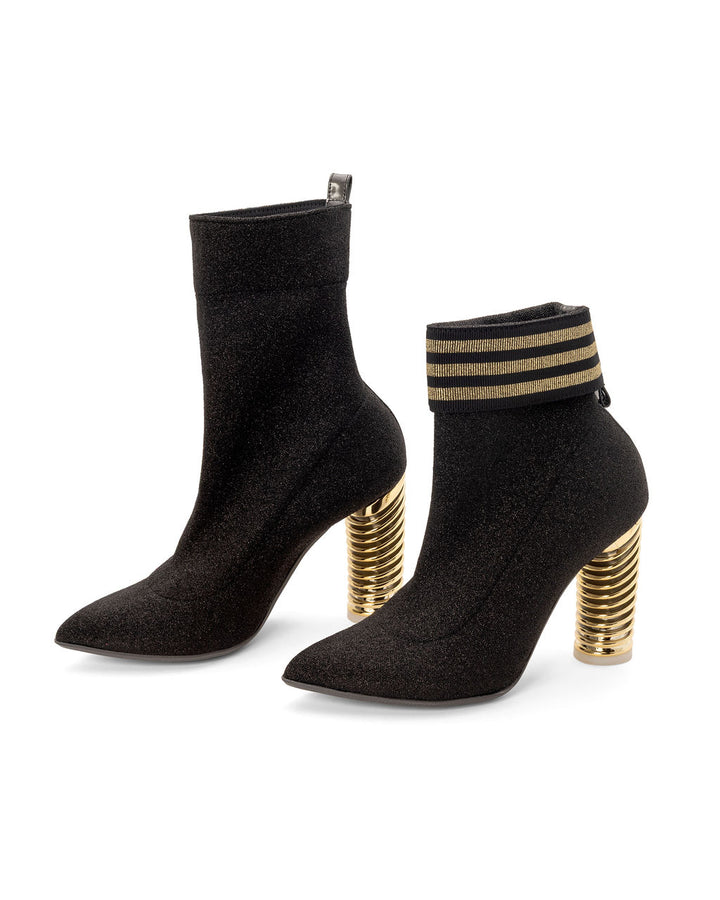 Boots Licorice | Recycled Lurex ^ Swirl Cone ~ Gold * à la Topless