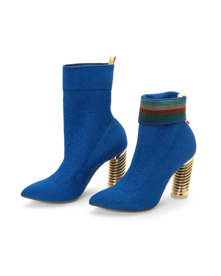 Boots Blue Raspberry | Recycled Lurex ^ Swirl Cone ~ Gold * à la Topless
