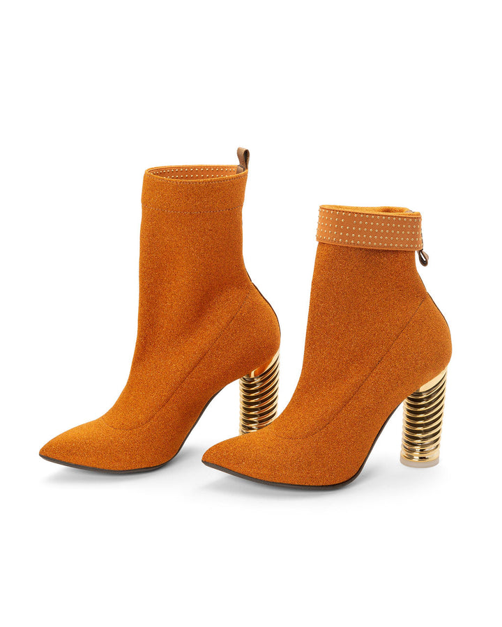 Boots Pumpkin Spice | Recycled Lurex ^ Swirl Cone ~ Gold * à la Topless
