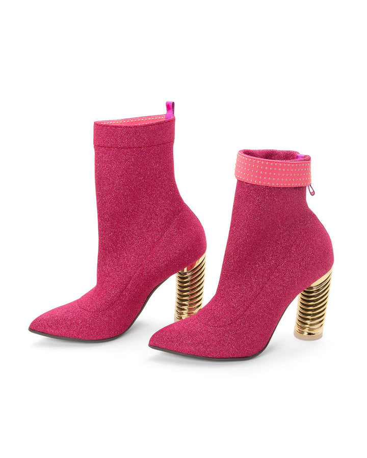 Boots Raspberry | Recycled Lurex ^ Swirl Cone ~ Gold * à la Topless