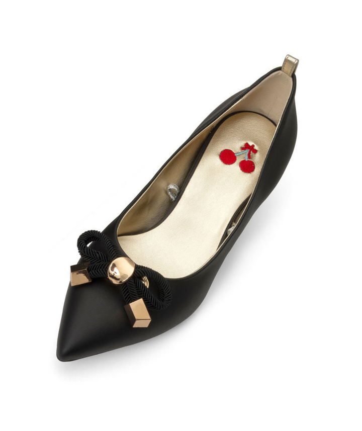 Cherriots | Wine Grapes ^ Cherry Cone ~ Gold * à la Mode Black to Basics Rope Bow Hollyday