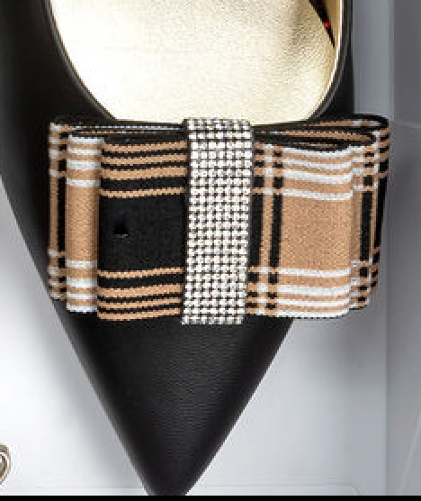 Black & Tan | Licorice Cream Plaid