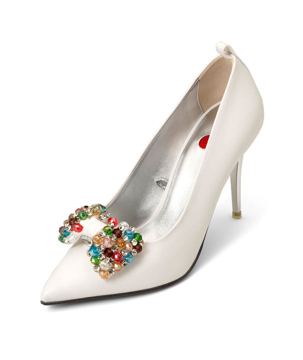 Vanilla — White
 Pumps on a Stiletto Stick heel