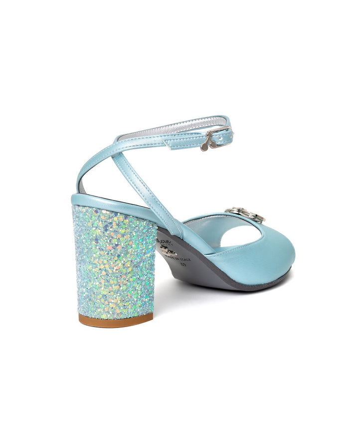 Cake Pop | Recycled Leather Ice ~ Glitter Aqua * à la Magnetic