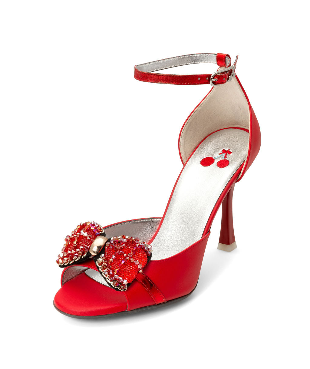 Cherry — Red
 Sandals on a Stroon heel