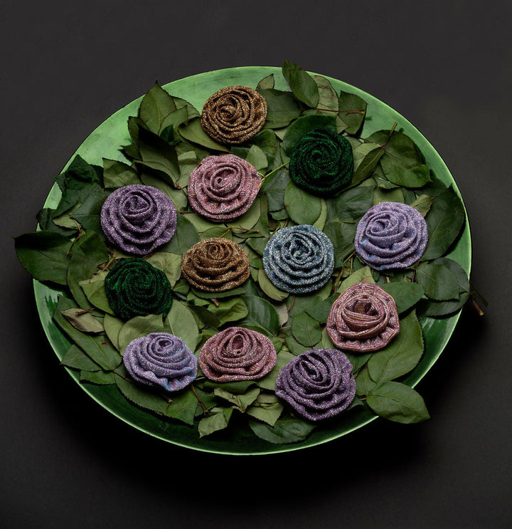 Sugar Roses | Recycled Fabric ^ Magnet