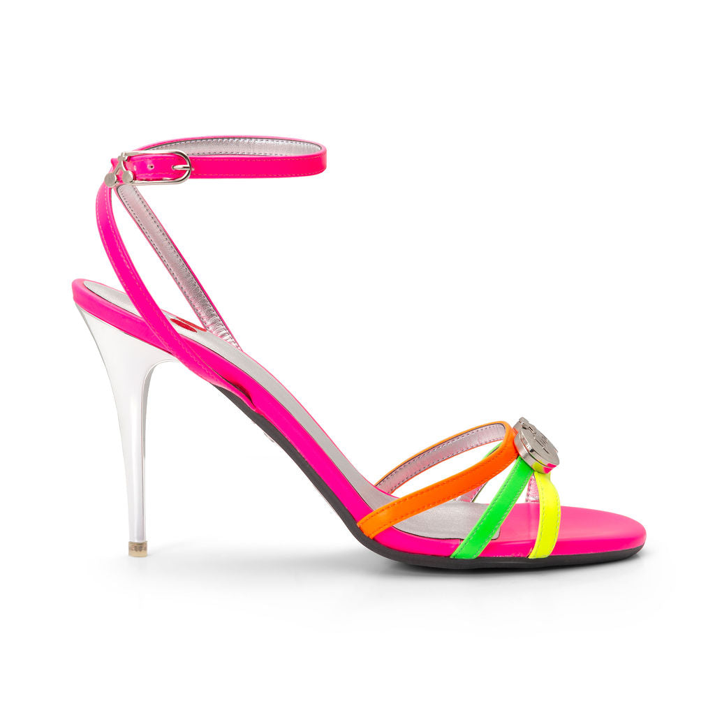 Melon — Multi Fluo
 Sandals on a Stiletto Stick heel