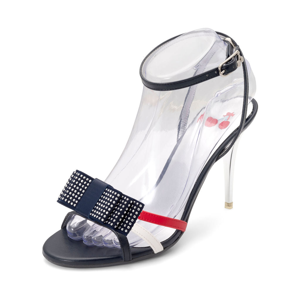 Rocket Pop — Red, White & Blue
 Sandals on a Stiletto Stick heel