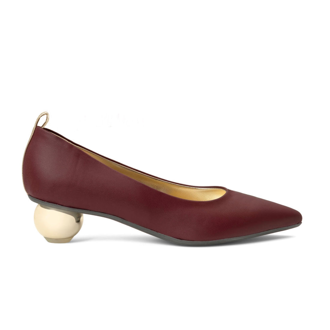 Cabernet — Maroon
 Flats on a Cherry Cone heel