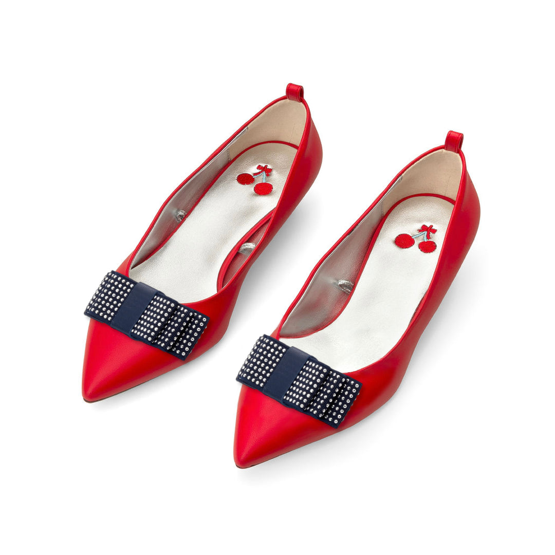 Super Sunday Patriot Red Pop Roxx Cherriots made from Wine Grapes on a Red Cherry Cone à la Mode