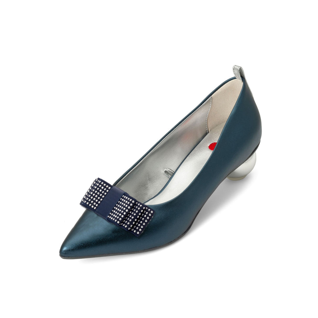 Blueberry — Navy
 Flats on a Cherry Cone heel