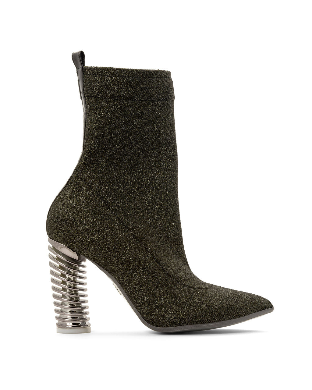 Pistachio — Dark Olive Green
 on a Swirl Cone heel