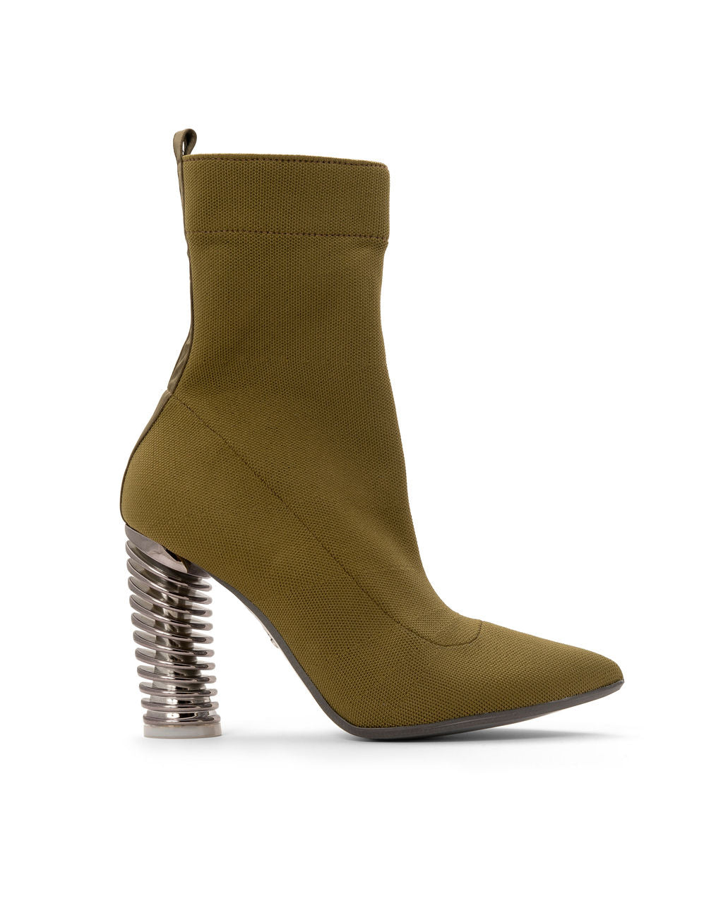 Pistachio — Olive Green
 on a Swirl Cone heel