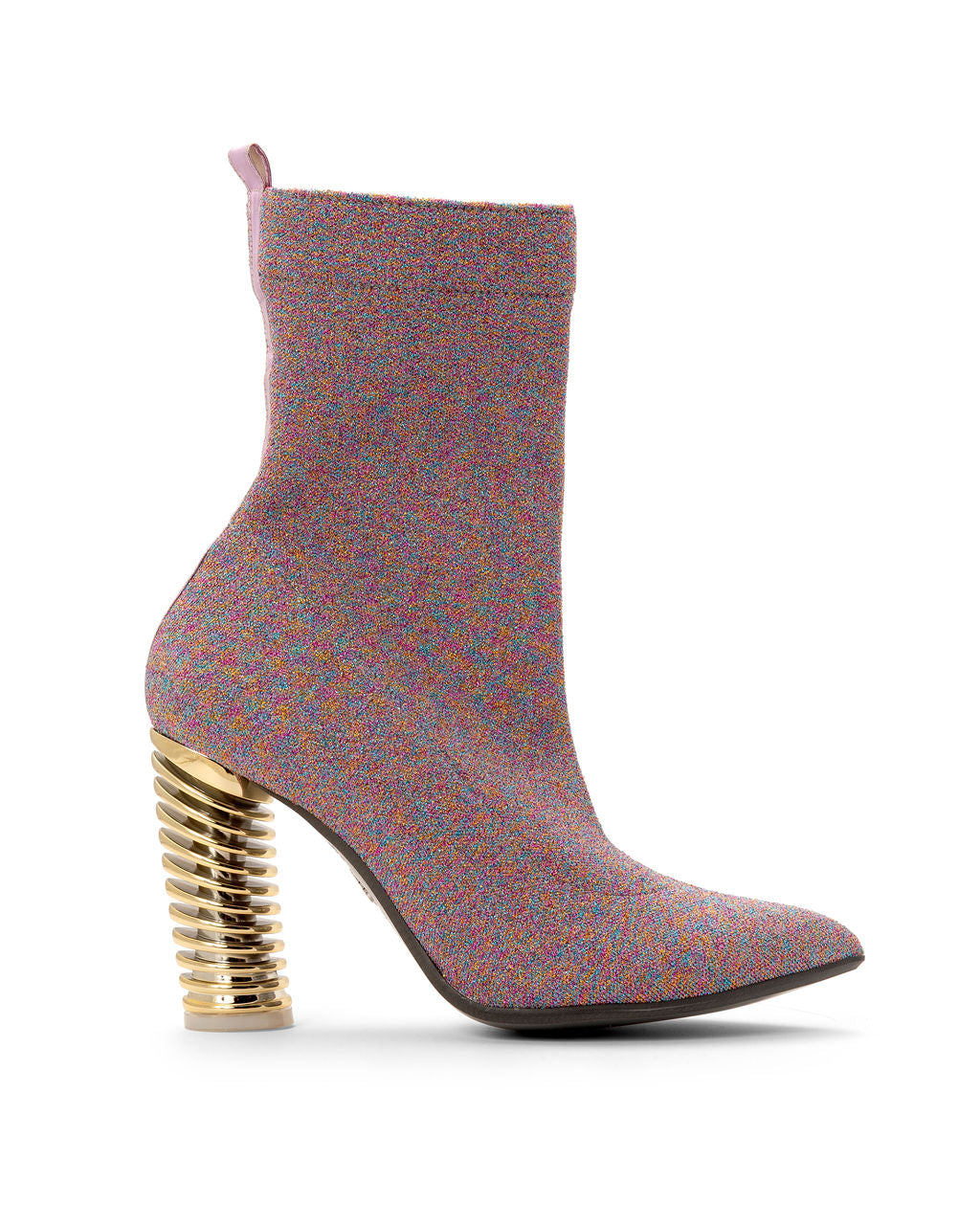 Rainbow Sherbet — Light Rainbow
 on a Swirl Cone heel