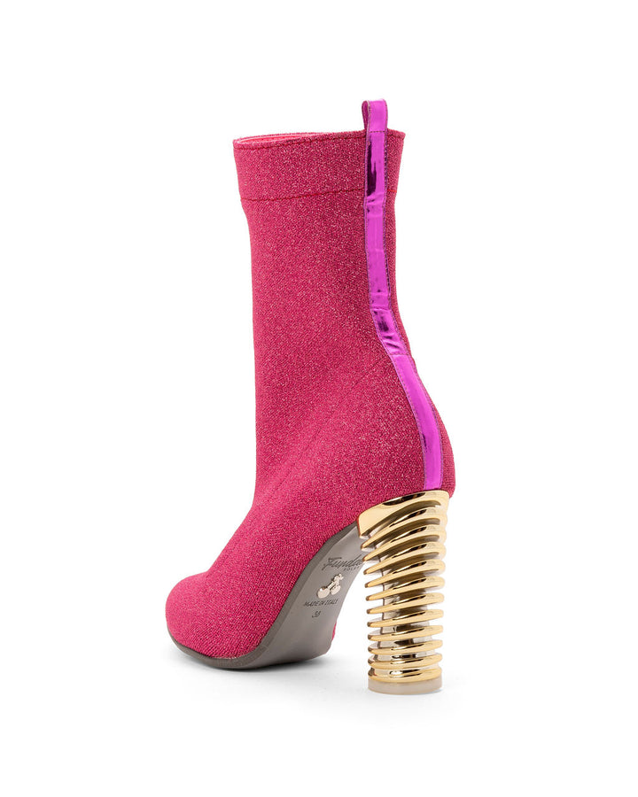 Boots Raspberry | Recycled Lurex ^ Swirl Cone ~ Gold * à la Topless