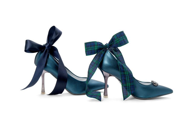 Pumpsicles | Blueberry Recycled Leather ^ Stroon ~ Charcoal * à la Mode Hollyday