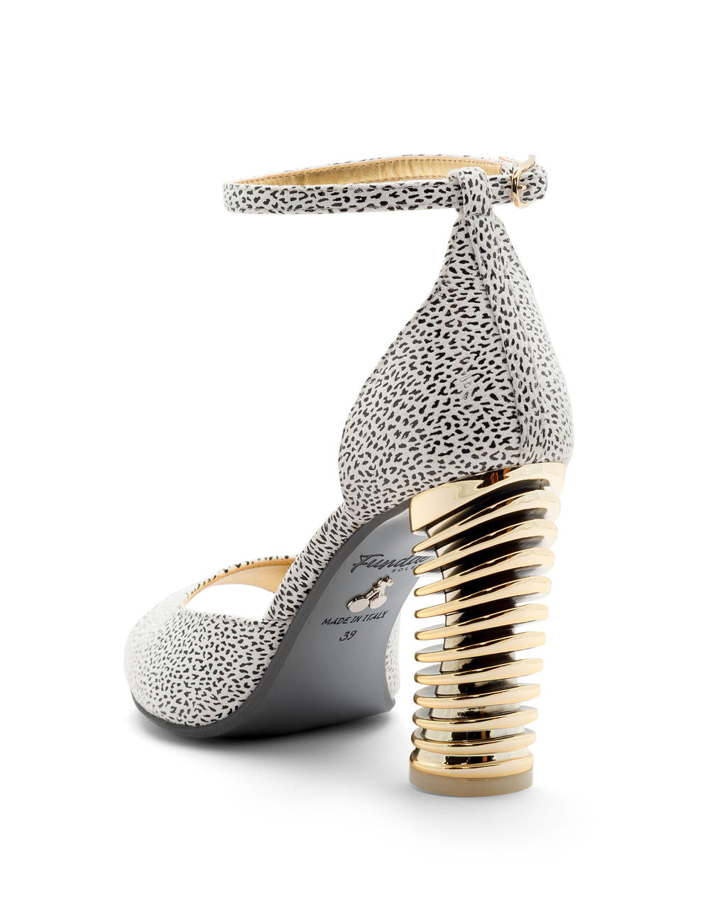 Cyclones | Recycled Leather ^ Swirl Cone ~ Gold * à la Topless