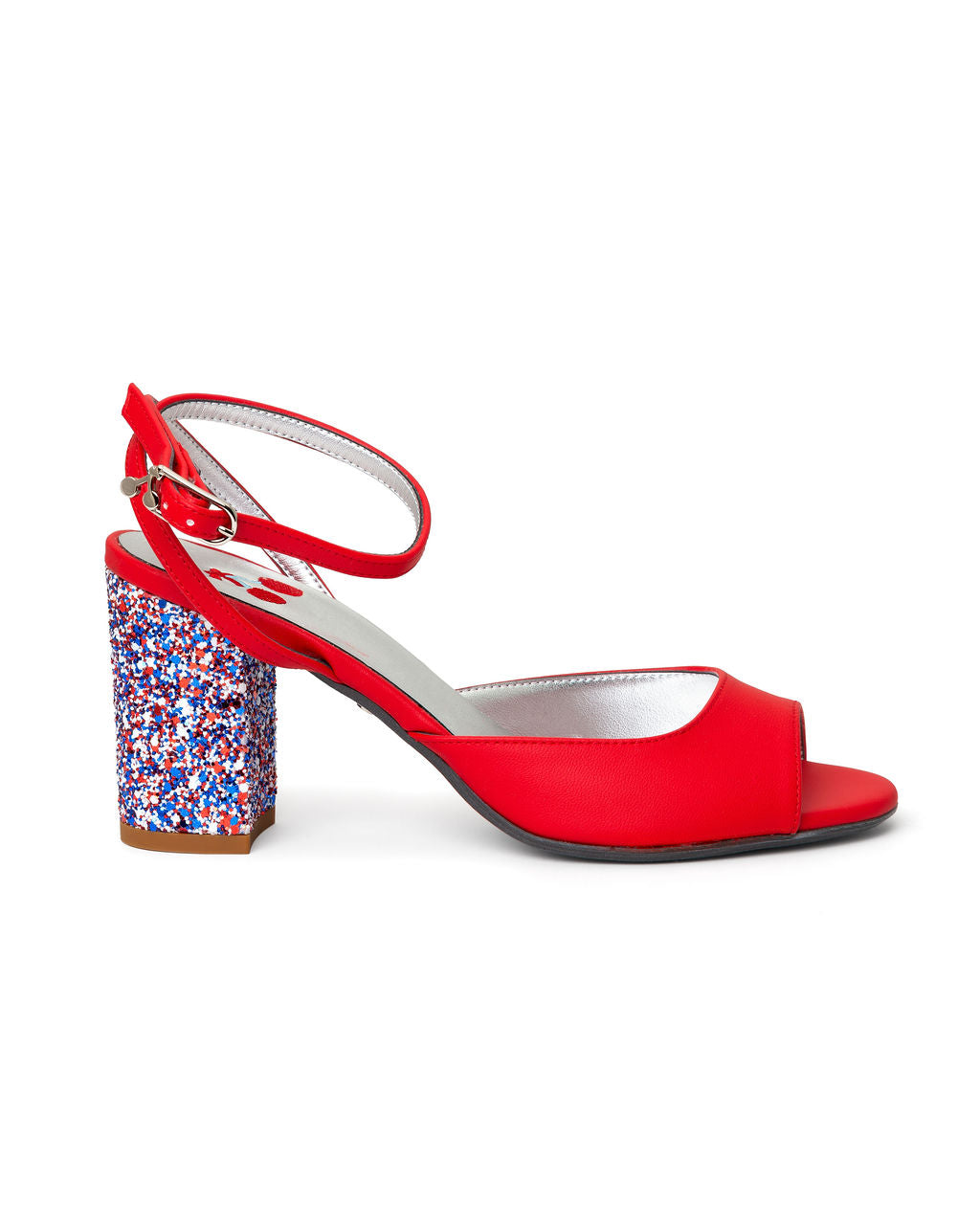 Cherry — Red
 Sandals on a Ice Cream Sandwedge heel