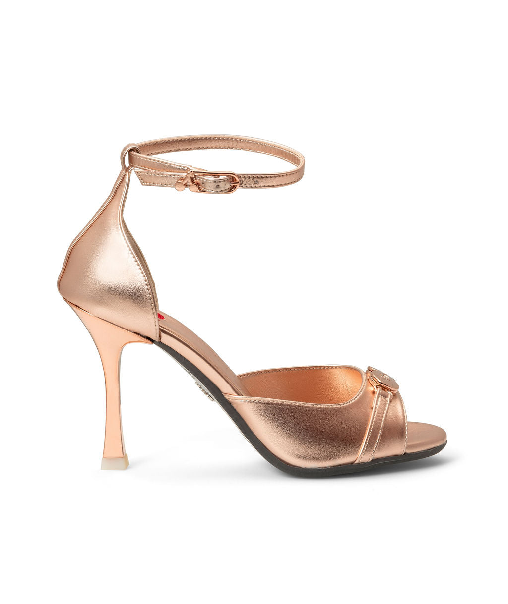Frose — Rose Gold
 Sandals on a Stroon heel