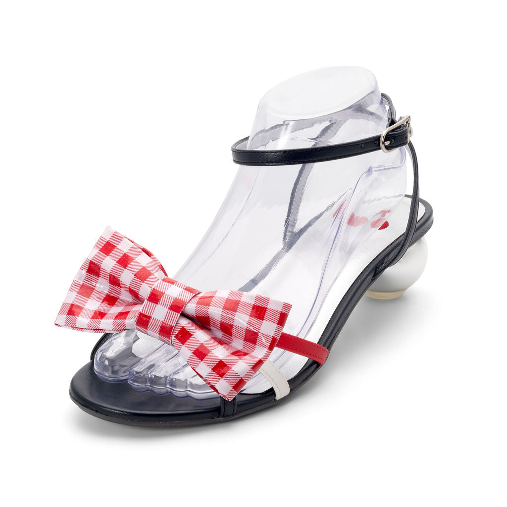 Rocket Pop — Red White & Blue
 Sandals on a Cherry Cone heel