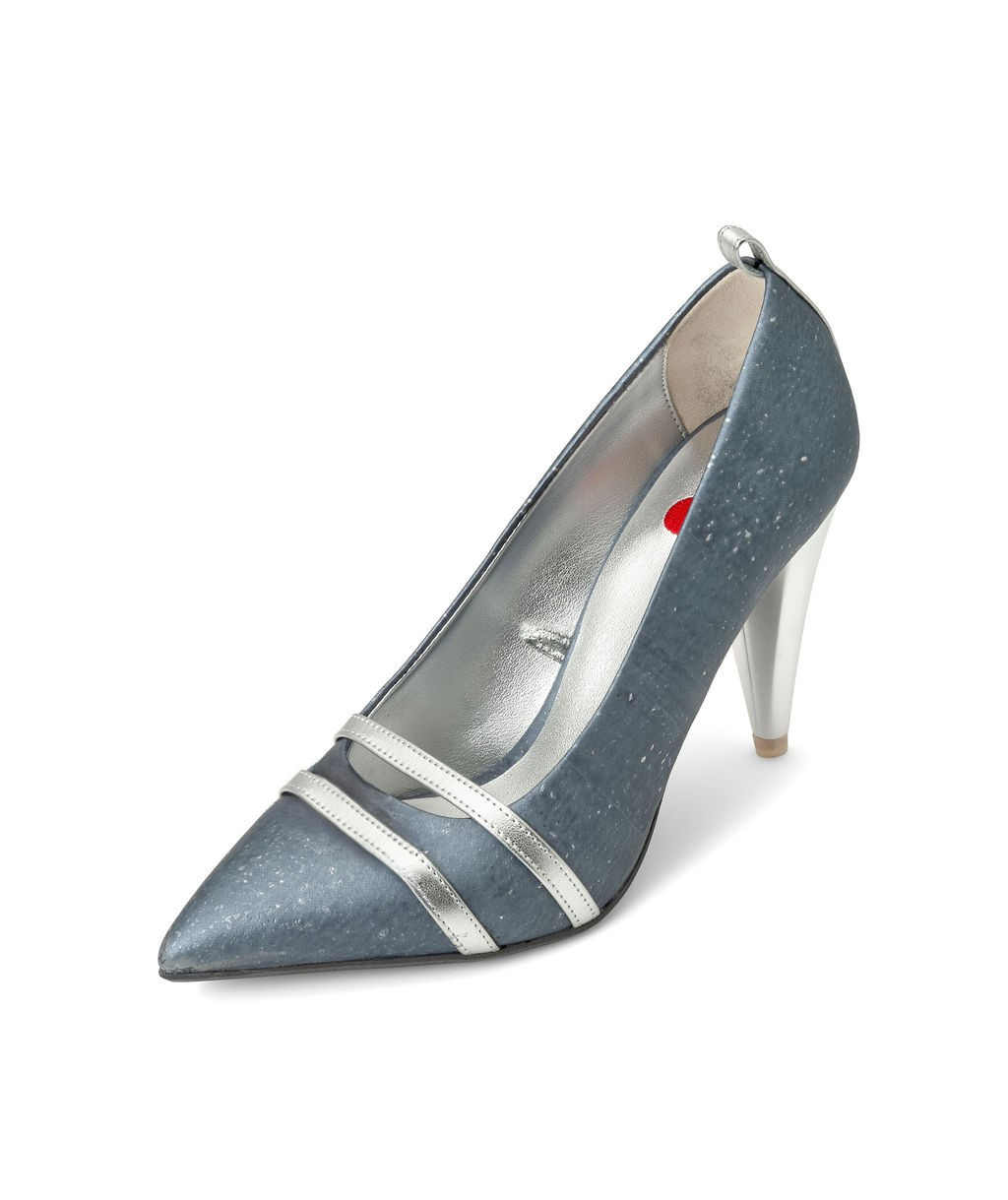 Parfait Pumps Sheetcake in Cork ^ Sugar Cone ~ Silver * à la Topless