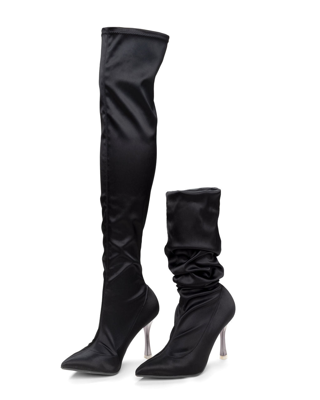 Above the Knee Boots Sugar made from Recycled Water Bottles on a Stroon